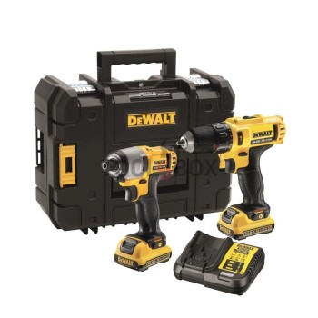 Dewalt DCK218D2T Screwdriver and Impact Driver XR 10.8V DCD716 / DCF815 Kit