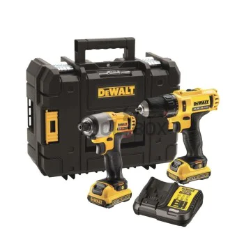Комплект Dewalt DCK218D2T Винтоверт и Ударен Импакт Драйв XR 10.8V DCD716 / DCF815