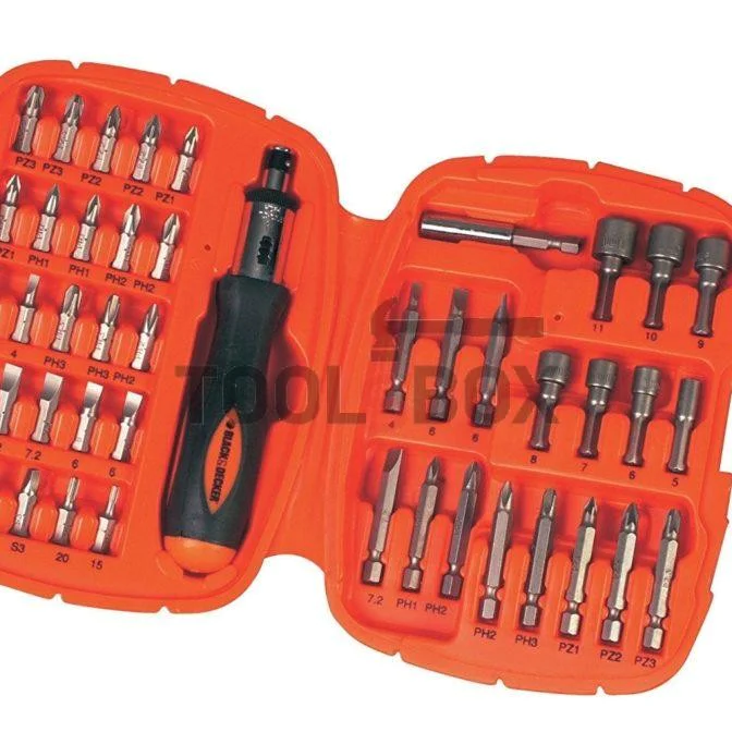 BLACK & DECKER A7039 45-piece set, screwdriver, bits