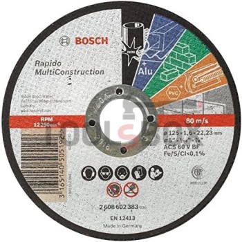 Диск карбофлексов за рязане на метал Bosch ACS46VBF ф125 mm/1,6 mm Rapido MC 2608602383