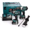 Combination drill and impact driver Makita DLX2145TJ, 18 V kit