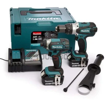 Комбинирана бормашина и ударен драйвер Makita DLX2145TJ, 18 V комплект
