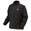 Makita DCJ200ZL black winter work jacket with heating M, L, XL, XXL