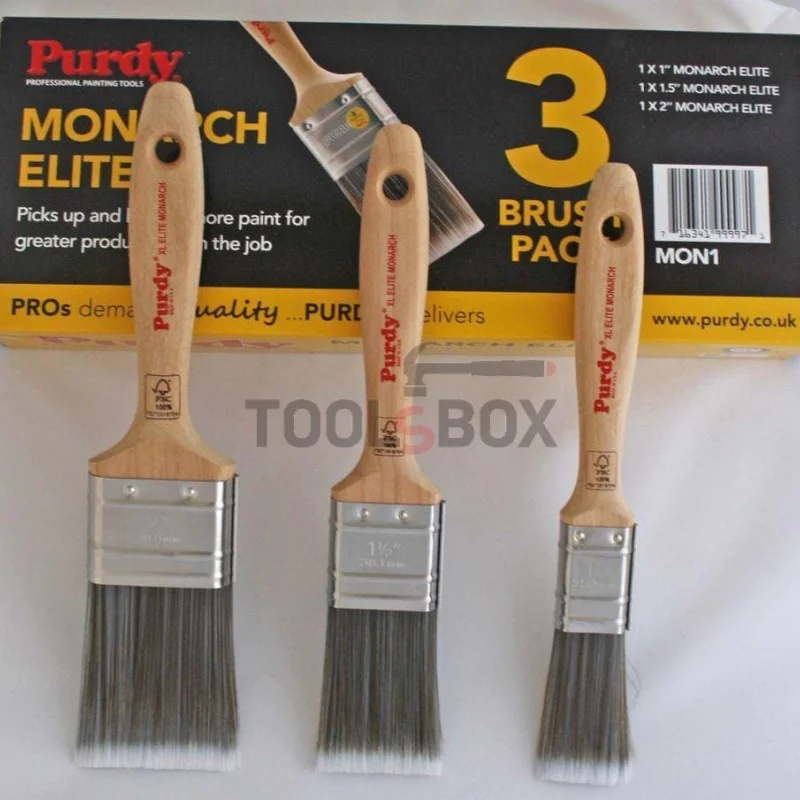 Purdy Brush Set 1.0'' / 1.5'' / 2.0'' XL Elite Monarch