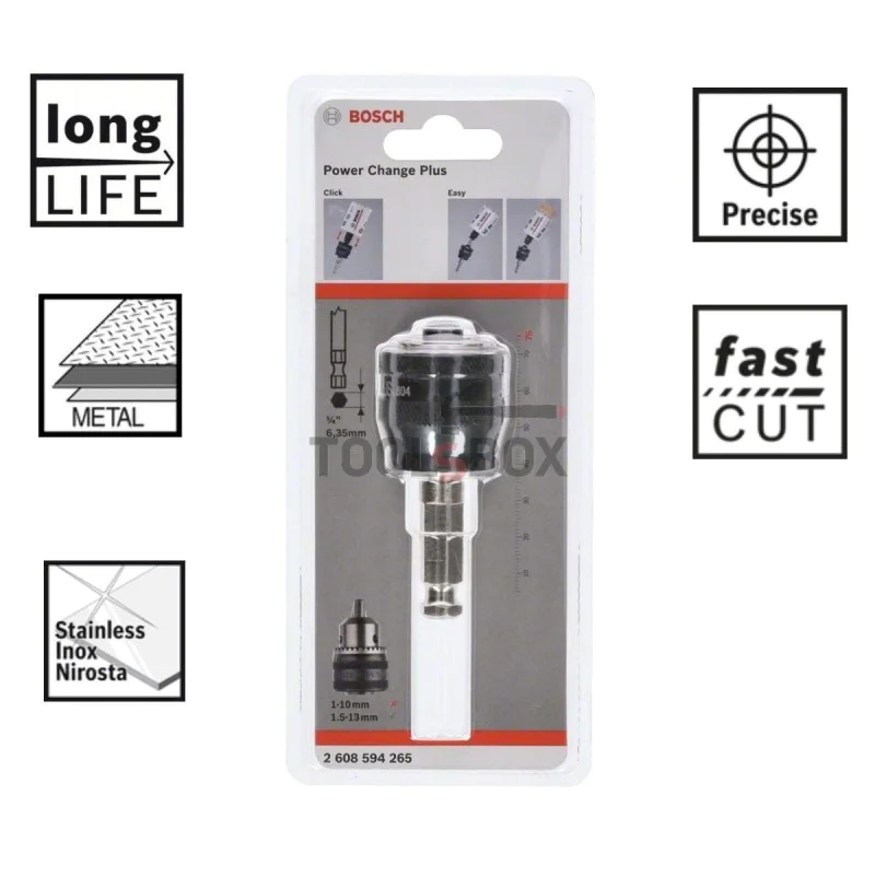 Adapter for drill bits BOSCH Power Change Plus,7/16,11mm