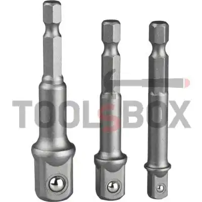 Square socket adapter - hex 1/4
