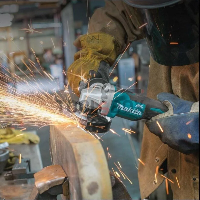 Cordless angle grinder Makita DGA505Z , Brushless 18 V with handle