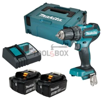 Акумулаторен Безчетков Винтоверт Makita DHP485RFJ, 18V, 50 Nm