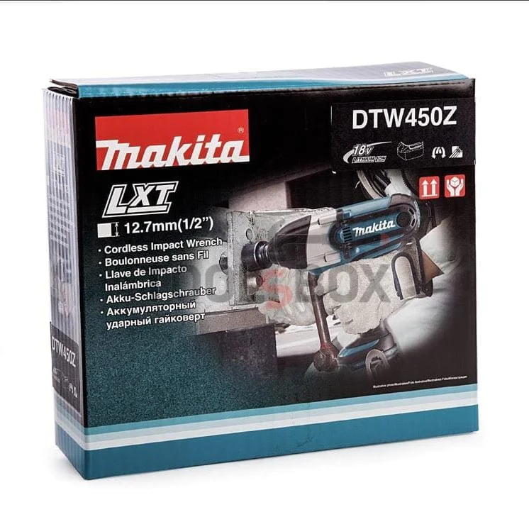 Cordless Wrench Makita DTW450Z, 18 V, 440 Nm, 1/2
