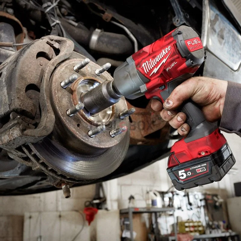 Cordless impact wrench Milwaukee M18FHIWF12-502X, 1898Nm, Brushless