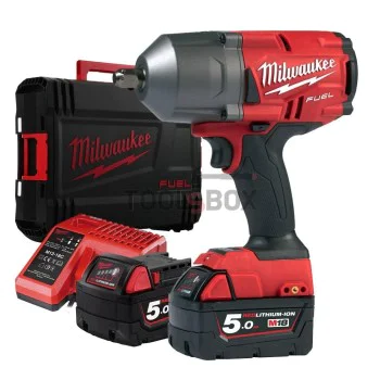 Акумулаторен ударен гайковерт Milwaukee M18FHIWF12-502X, 1898Nm, Безчетков