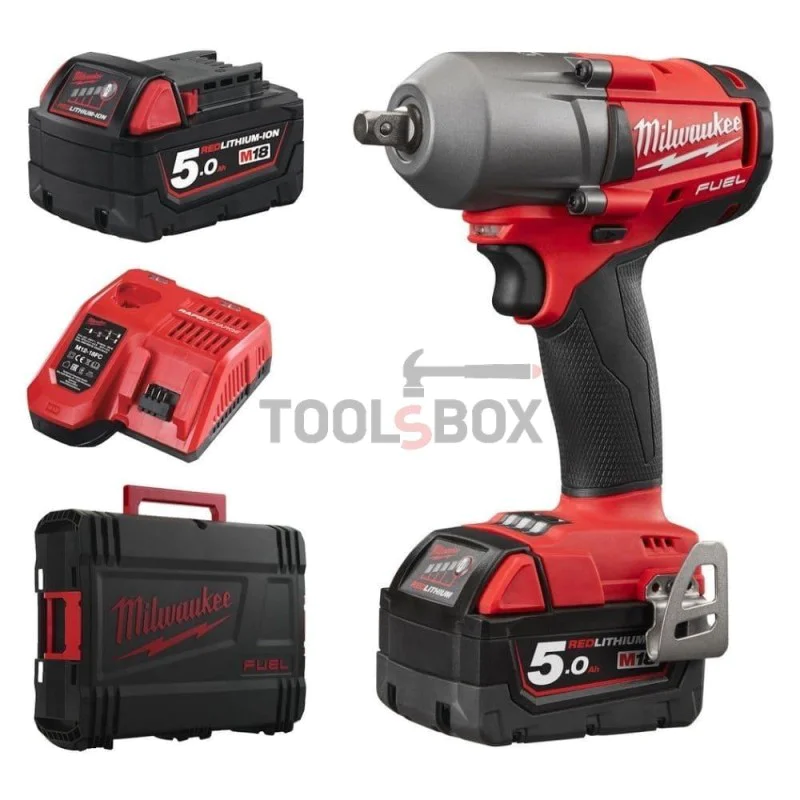 Cordless impact wrench Milwaukee M18FHIWF12-502X, 1898Nm, Brushless