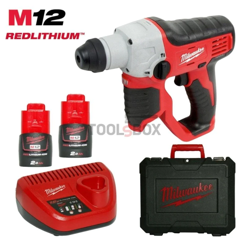 Milwaukee M12H-202C, SDS+ 2-mode Hammer Driil 1.0j