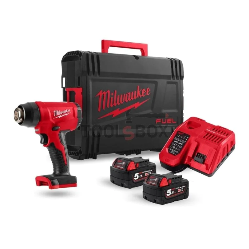 Milwaukee Cordless Hot Air Gun M18BHG-502C, 18V, 470°C