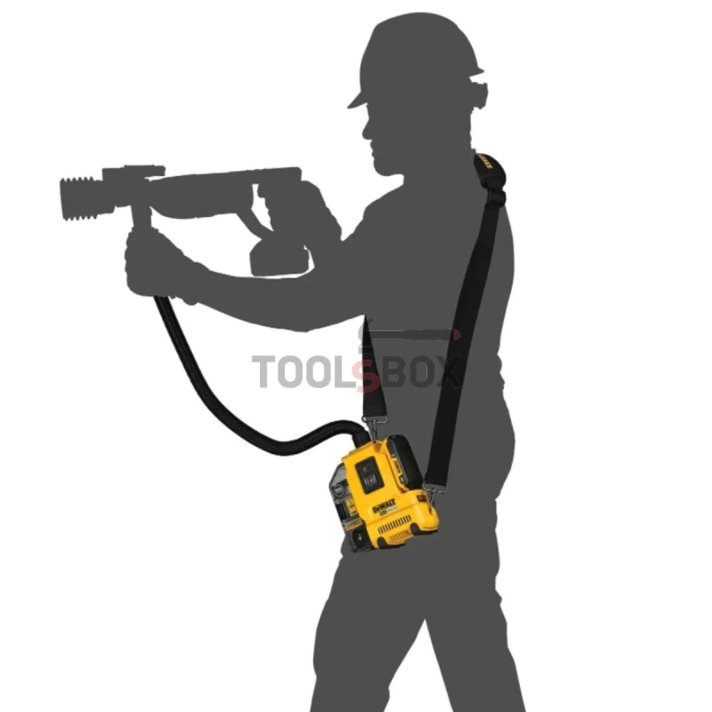 Cordless dust collector Dewalt DWH161D1-QW, 18V SDS-Plus