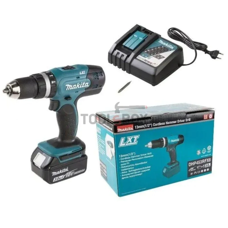 Cordless impact driver Makita DHP453RFX8, 18V, 42Nm
