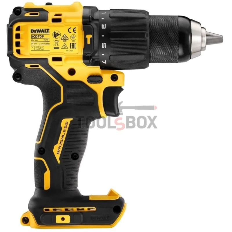 Cordless impact driver DeWalt DCD709NT 65 Nm