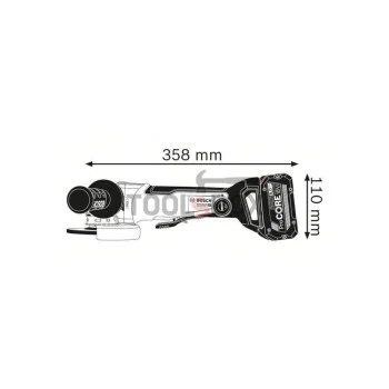 Акумулаторен ъглошлайф BOSCH GWX 18V-10 SC SOLO 125мм