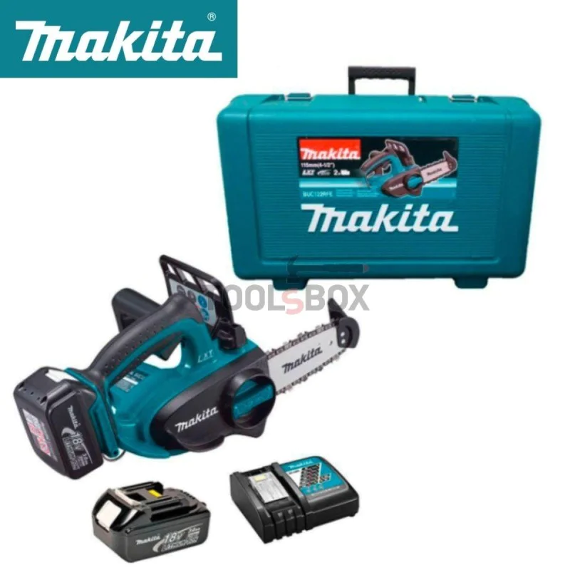 Cordless chain saw Makita DUC122RFE, 18V, 15cm, 1/4
