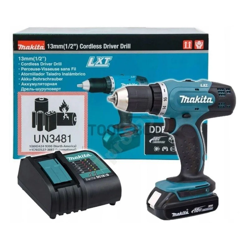 Cordless drill Makita DDF453SYX5, 18V, 42Nm
