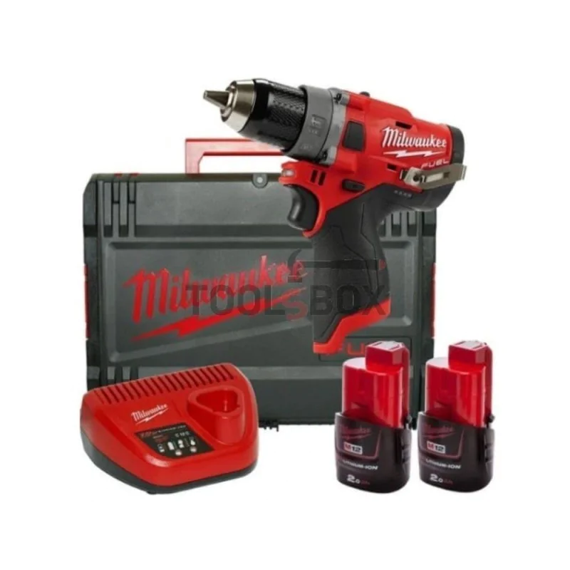Cordless brushless screwdriver Milwaukee M12FDD-202X 12V, 37Nm