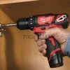 Cordless screwdriver Milwaukee M12 BDD-202C 12 V, 30 Nm