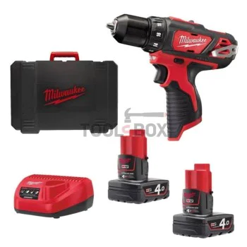 Акумулаторен винтоверт Milwaukee M12 BDD-402C 12 V, 38 Nm