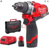 Акумулаторен безчетков ударен винтоверт Milwaukee M12FPD-202BH / 4933471383 / set