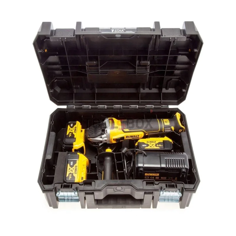 Cordless Angle Grinder DeWALT DCG405P3, Brushless, Li-Ion 18V, 5Ah, 9000 RPM, 125mm f