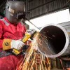 Cordless Angle Grinder DeWALT DCG405P3, Brushless, Li-Ion 18V, 5Ah, 9000 RPM, 125mm f