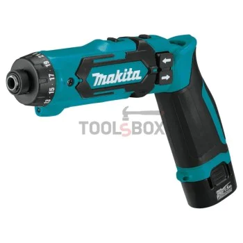 Акумулаторна отвертка Makita DF012DSE, 7,2V, 8Nm