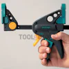 Дърводелска стяга с пластмасови челюсти автоматична 65х300 мм Wolfcraft EHZ PRO