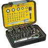 Stanley bit set 1-13-906 with ratchet 39 pieces