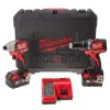 Milwaukee M18CBLPP2B-502C 18V 60Nm/170Nm brushless screwdriver/impact driver kit