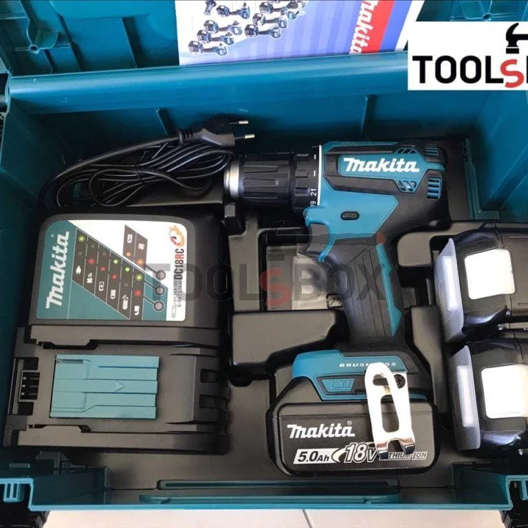 Makita DDF485RTJ3 brushless drill - 18 V, 50 Nm