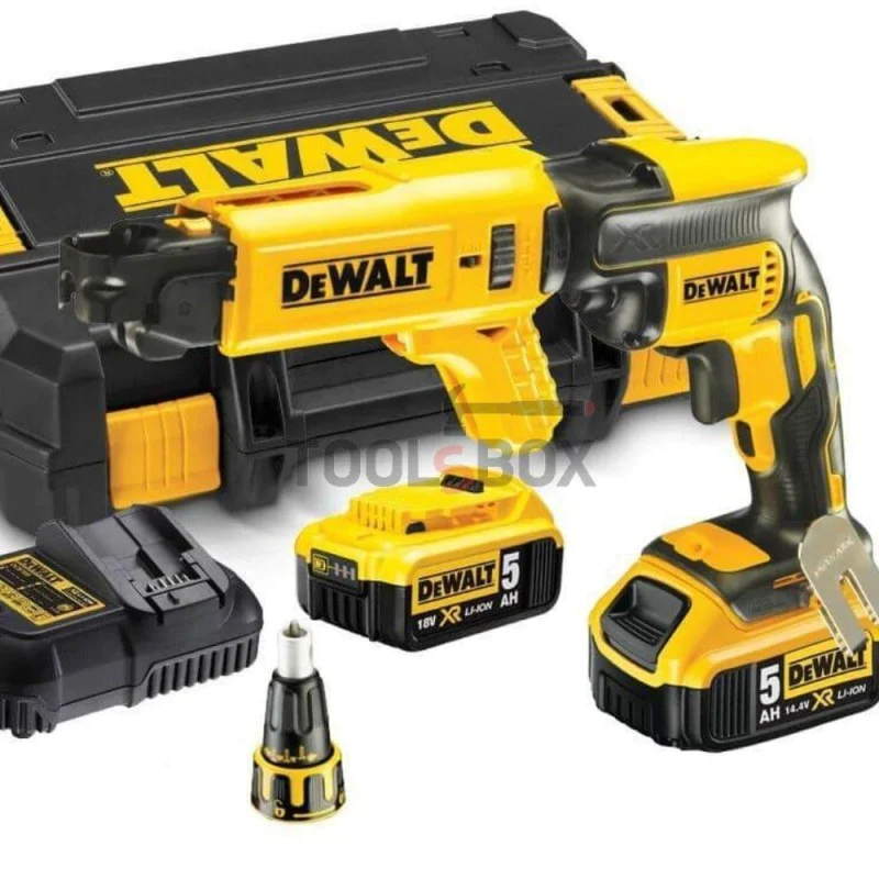 DeWalt DCF620P2K Brushless Drywall Screwdriver, 2 x 5Ah 18V