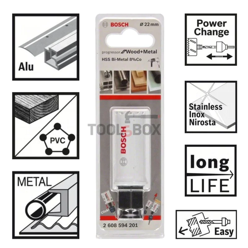 BIMETAL BOSCH Progressor NEW, 22x44mm