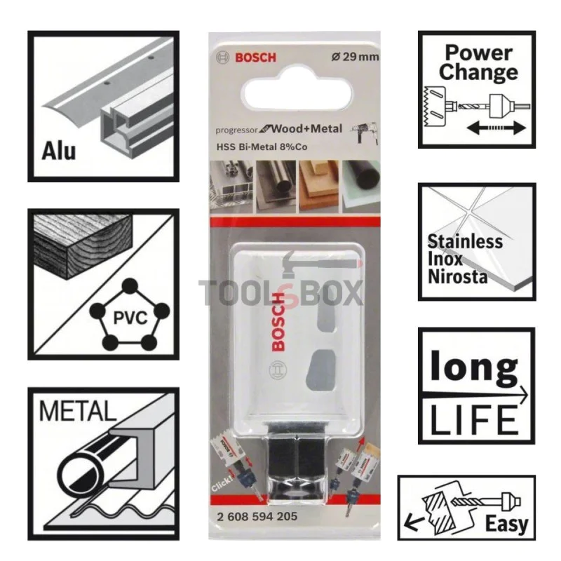 BIMETAL BOSCH Progressor NEW, 29x44mm
