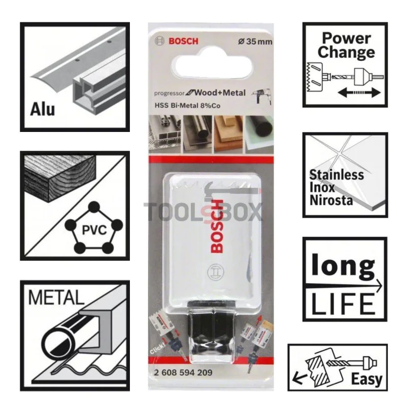 BIMETAL BOSCH Progressor NEW, 35x44mm
