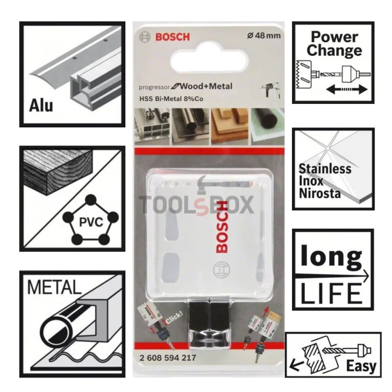BIMETAL BOSCH Progressor NEW, 48x44mm