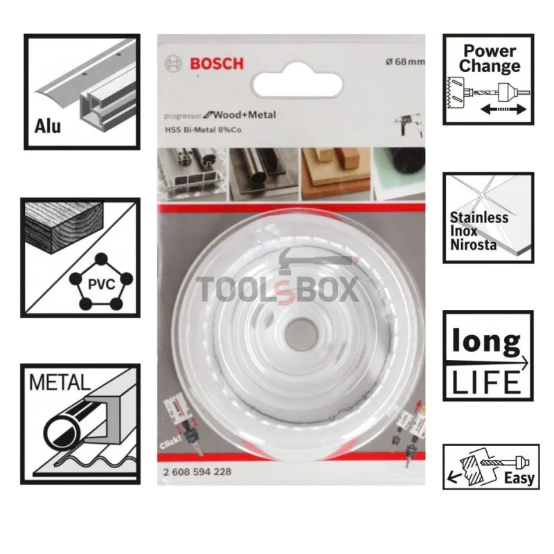 BIMETAL BOSCH Progressor NEW, 68x44mm