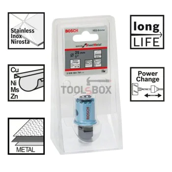 Биметална боркорона BOSCH Special for Sheet Metal, 25x20мм
