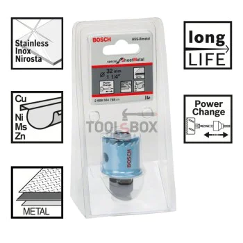 Биметална боркорона BOSCH Special for Sheet Metal, 32x20мм