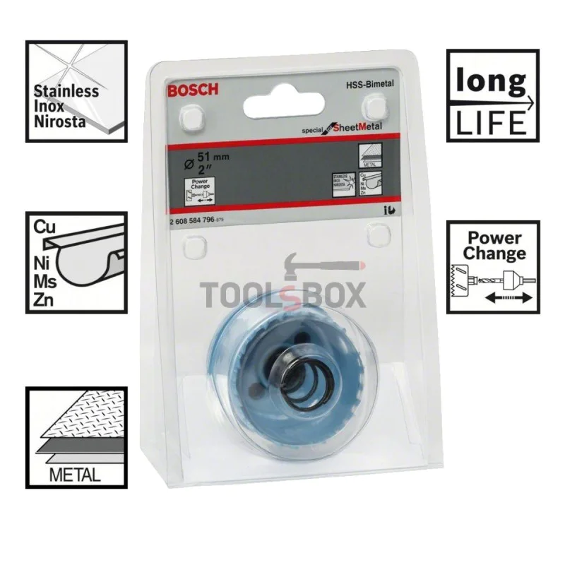 BIMETAL BOSCH Special for Sheet Metal, 51x20mm