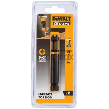 Битове – накрайници за винтоверт Dewalt DT70566T Pz2 2 бр. 89мм