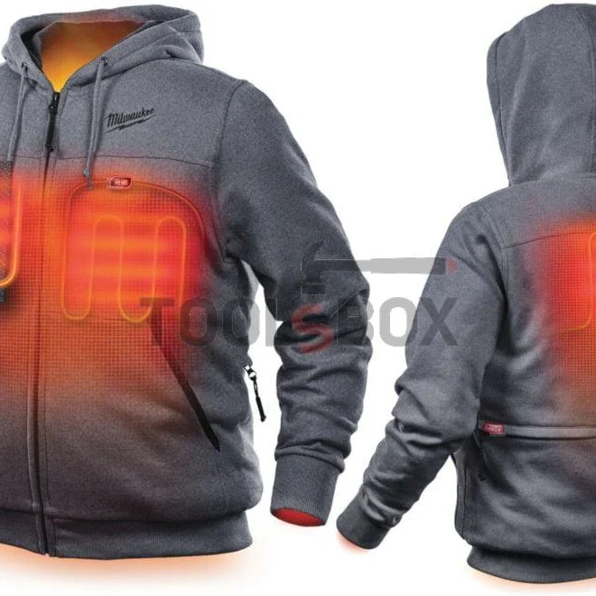 Milwaukee M12 HH GREY3, M12TM GREY HEATED HOODIE