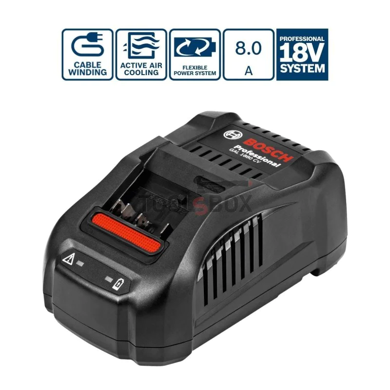 BOSCH GAL 1880 CV - quick charger for rechargeable batteries 14,4V - 18V