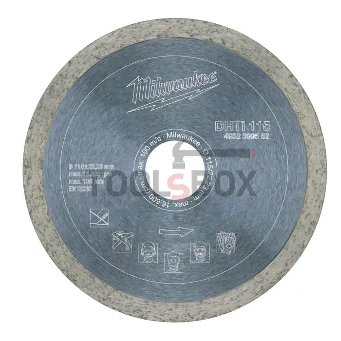 Milwaukee DHTI 115 x 22.23 mm diamond ceramic cutting wheel
