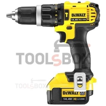 Cordless impact drill DeWALT DCD735M2 , 14.4V , 2 batteries , case and charger