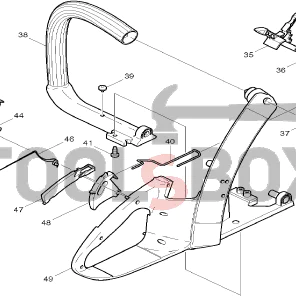 Полуръкохватка за верижен трион Makita DCS 34 036117660